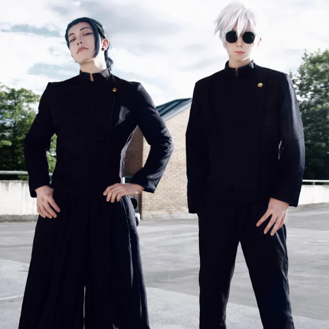 Anime Cosplay Jujutsu Kaisen - 呪術廻戦 Geto Suguru コスプレアニメ衣装黒制服ウィッグスーツハロウィン男性衣装服