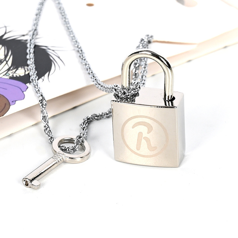 Anime Cosplay For Couples - 2個セット アニメ 大崎ナナ 舒雄レン カップルネックレス 恋人の鍵と錠合金