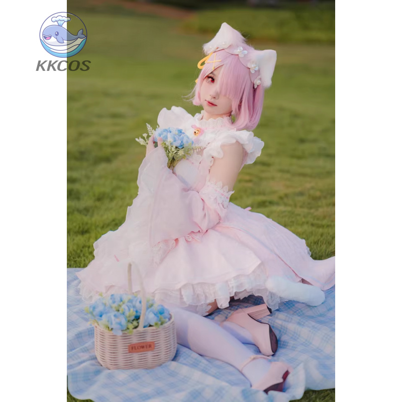 Anime Cosplay Dress - Re:ゼロから始める異世界生活 ラム・レム コスプレ レトロ衣装 スイート制服ドレス アクティビティ