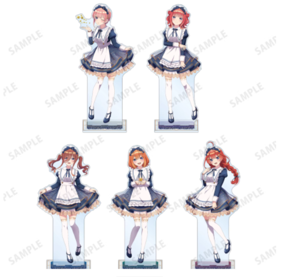 Quintuplets Anime Cosplay - アニメ五等分の花嫁中野二乃スタンドフィギュアアクリルモデルプレートコスプレコレクションデスクトップ装飾ギフト
