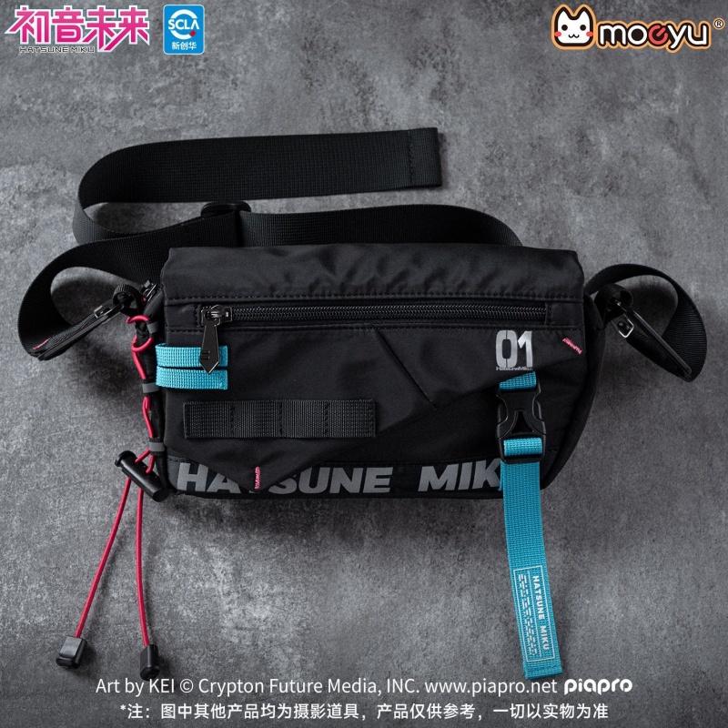 My Hero Academia Belt - Moeyu 初音ミク クロスボディバッグ アニメ周辺機器 ネオン電子音楽シリーズ ウエストチェストバッグ