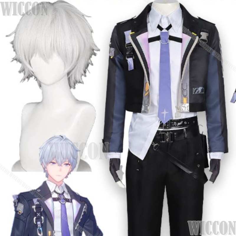 Anime Cosplay For Couples - ネバーネス・トゥ・エバネス コスプレ衣装 エスペルゼロ 男性アニメゲーム ロールプレイ制服スーツ ハロウィン