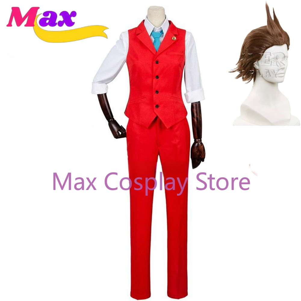 Anime Cosplay Nz - マックス・アポロ・ジャスティス コスプレ ゲーム 逆転裁判 ドキドキ-R アポロ・ジャスティス