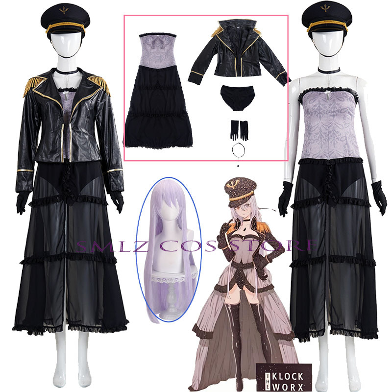 Anime Marin Cosplay - アニメ私のドレスアップマリン北川コスプレ軍事黒ロベリア制服ドレスコート帽子衣装セットパーティーロールプレイ衣装女性