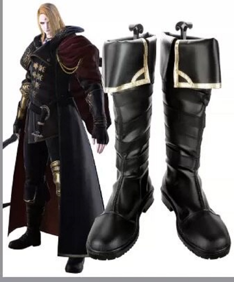 Zenos Anime Cosplay - ファイナルファンタジー FF14 ゼノス・ガルバス コスプレ衣装靴 手作りフェイクレザーブーツ
