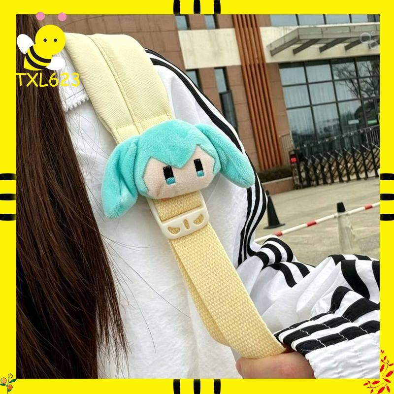 My Hero Academia Belt - 新しいかわいい初音ミクぬいぐるみショルダードール、クリエイティブなベルクロバックパックストラップチャーム、スタイリッシュなアニメ装飾アクセサリー女の子の誕生日プレゼント