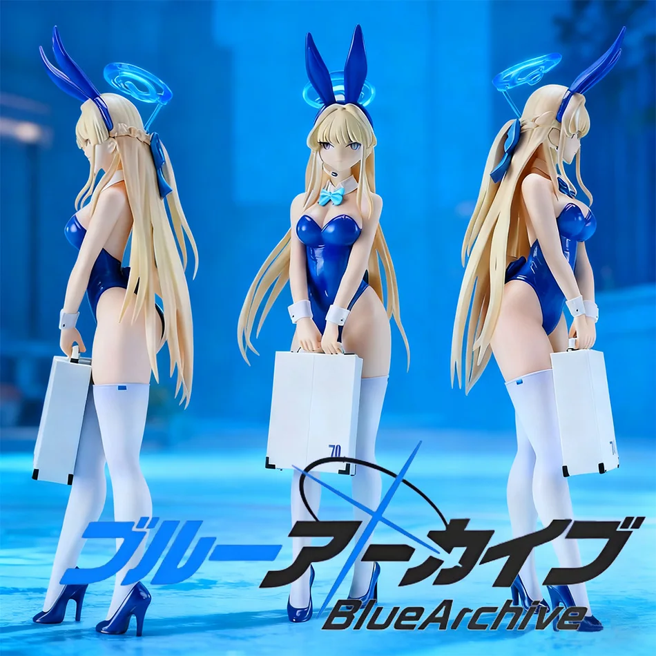 Anime Cosplay Ideas Male - 23CM ブルーアーカイブ バニー アニメアクションフィギュア - 男の子向けコレクタブルモデルスタチュー