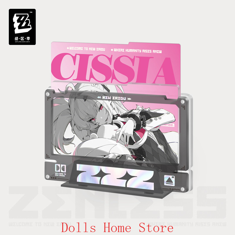 Anime Cosplay Zzz - 公式アニメ ZZZ Zenless Zone Zero シシア固定フレームアクリルインサートセットメトロポリタンオーダーディビジョン