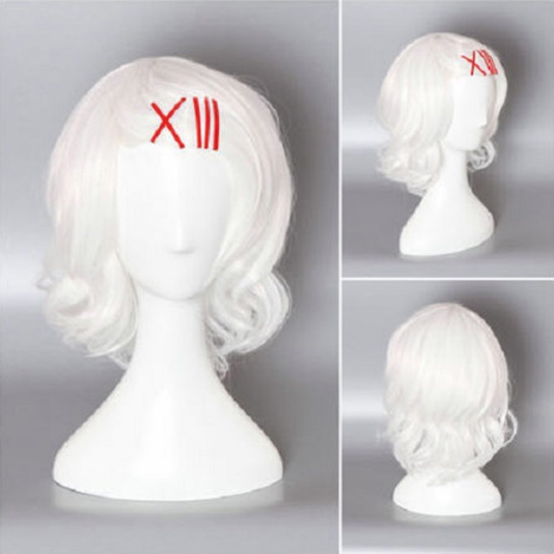 Anime Cosplay Tokyo Ghoul - アニメ東京グールジュゾウ・スズヤジュウゾウ純白耐熱コスプレ衣装ウィッグヘアクリップ + ウィッグキャップ付き