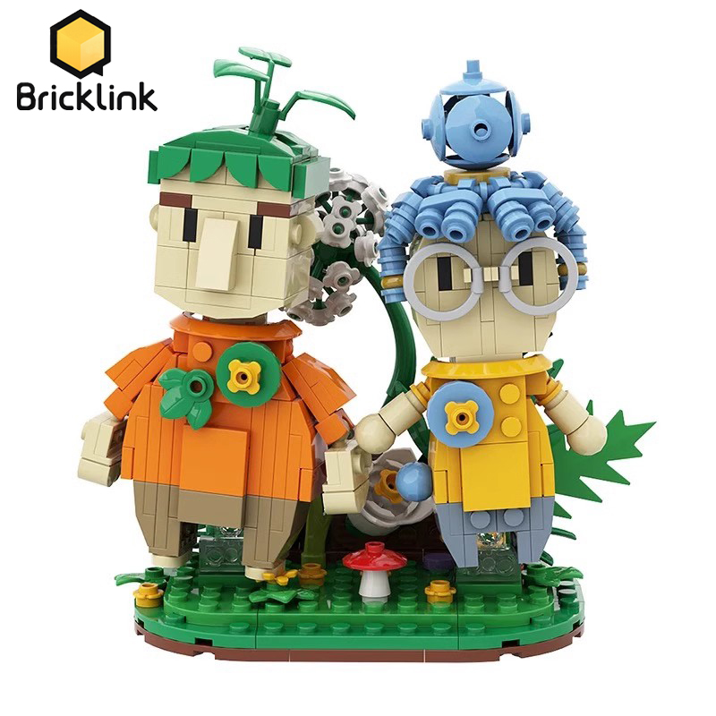 Anime Cosplay Ideas Male - Bricklink-moc-ベース付きの2つのゲームアクションフィギュア,ママとパパ,kodi wifeとxiaomei,DIYビルディングブロックおもちゃ,子供向けギフト