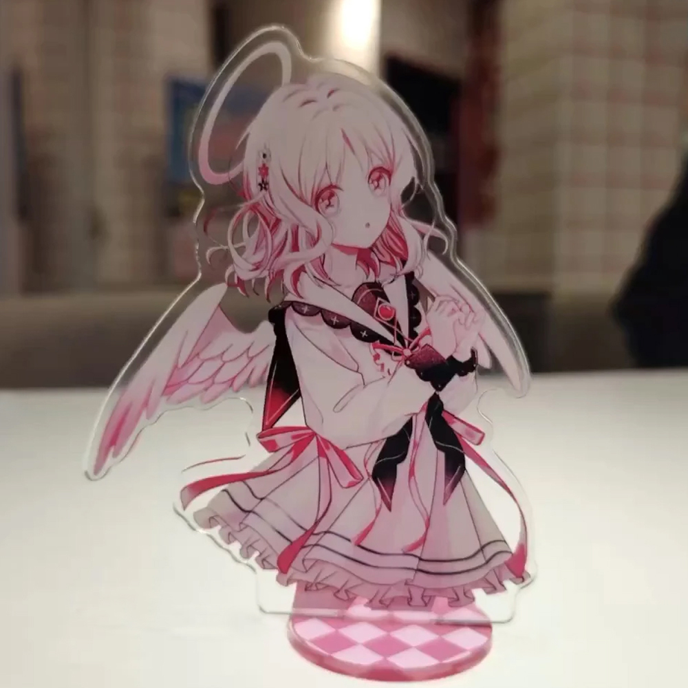 Anime Cosplay Props - アニメ『ディアボリック・ラヴァーズ』小森優衣コスプレスタンド アクリル製漫画フィギュア スタンドプレート デスクトップ装飾小道具 オーナメント アクセサリー