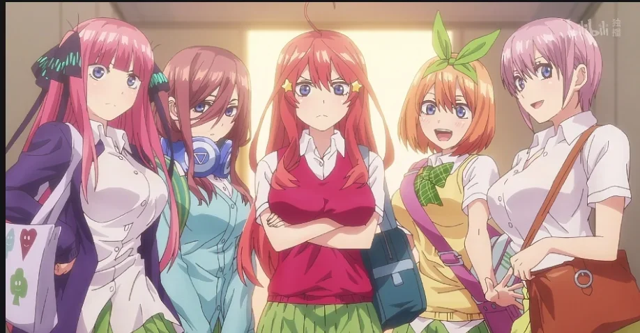 Quintuplets Anime Cosplay - 2026年ハロウィンコスプレ衣装アニメ五等分の花嫁、花嫁五人姉妹（中野一花、中野二乃、中野三玖、中野四葉）