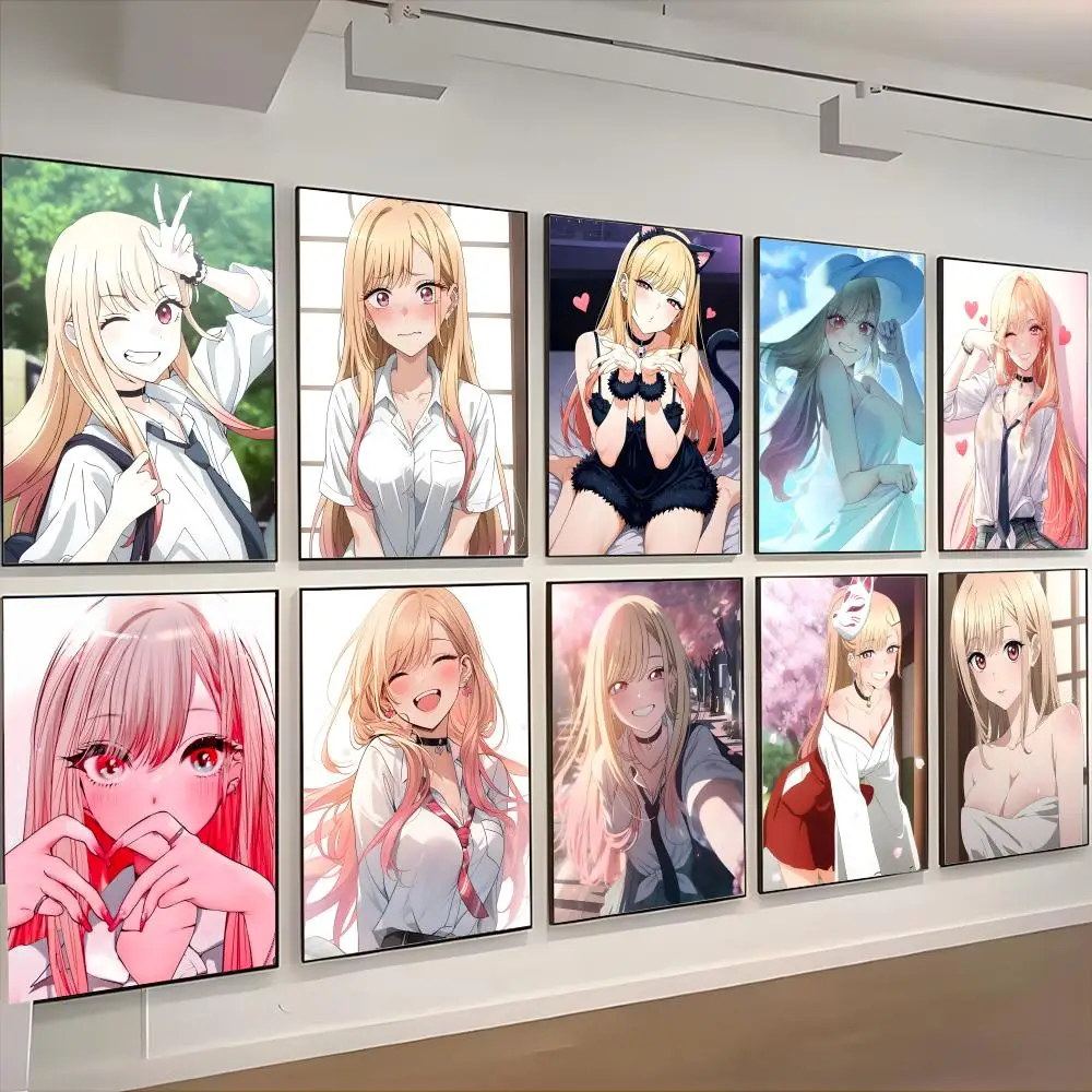 Anime Cosplay Romance - コスプレ ロマンス 女子高生アニメ M-私のドレスアップダーリン ポスター レトロアート