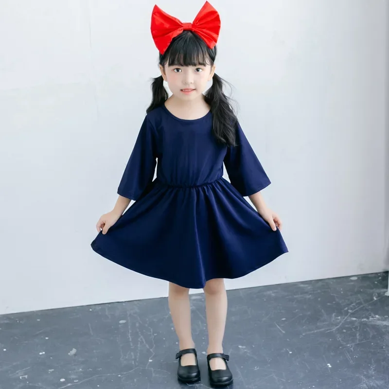 Anime Cosplay Little Girl - 子供用ハロウィンコスチューム 子供服 リトルウィッチデリバリードレス 宮崎駿コス キキコスチューム ラブライブコスプレ