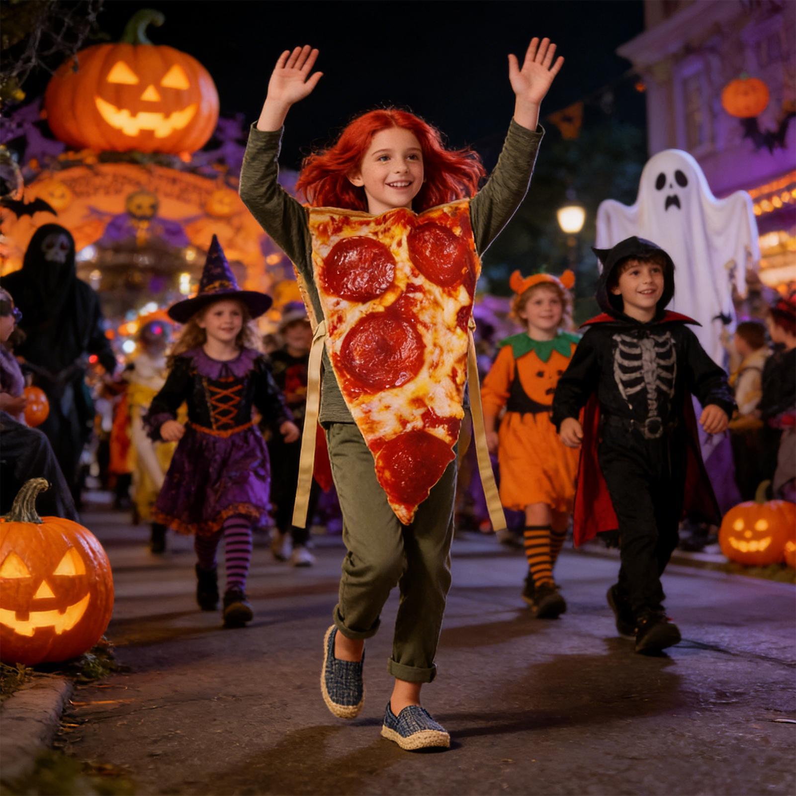 ピザ ハロウィンコスチューム リアルな食品コスプレ衣装 ピザ - Anime Cosplay For Couples のレビューと価格
