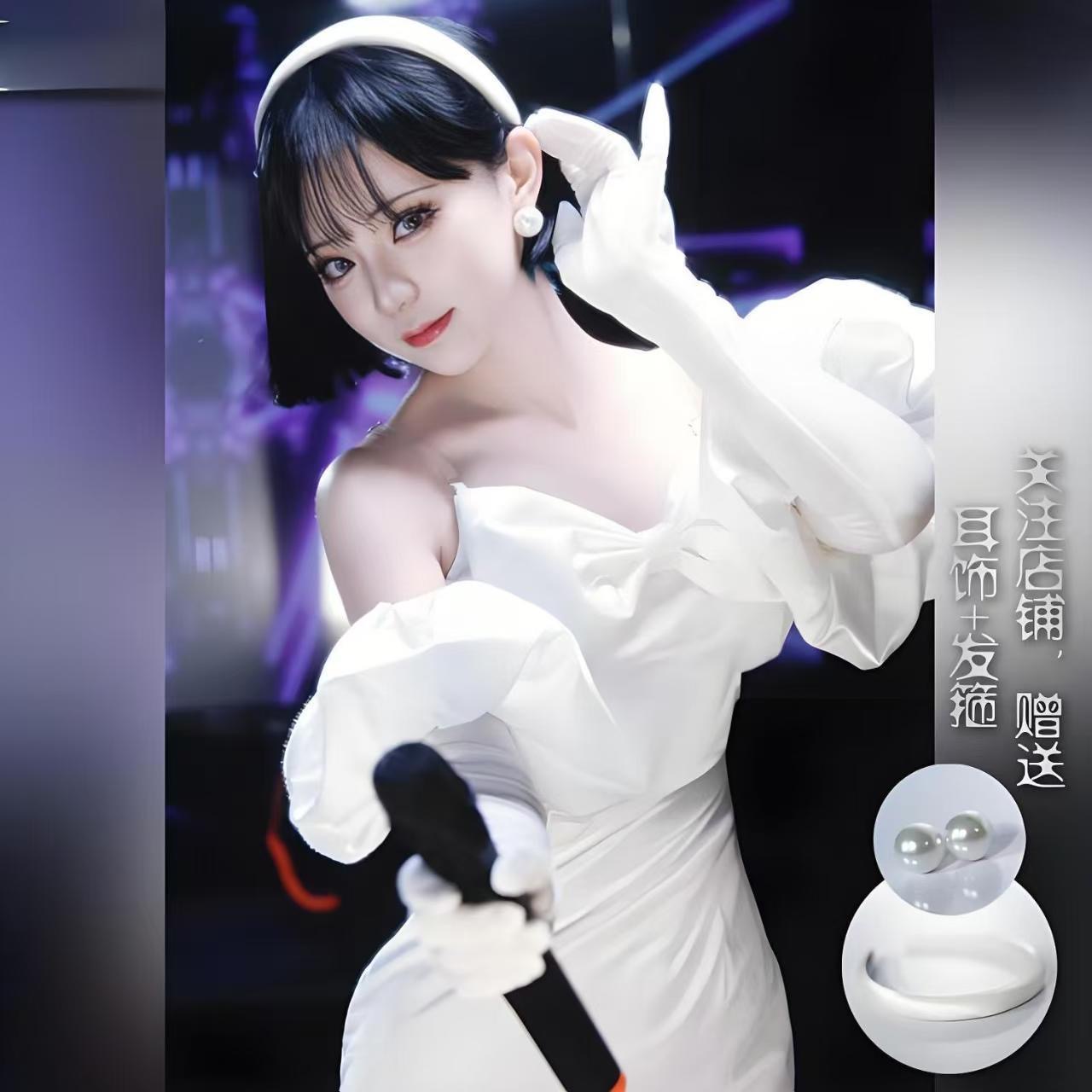 アニメエイリアンステージスアコスプレ衣装ウィッグスアハロウィ - Anime Cosplay Mujer のレビューと価格