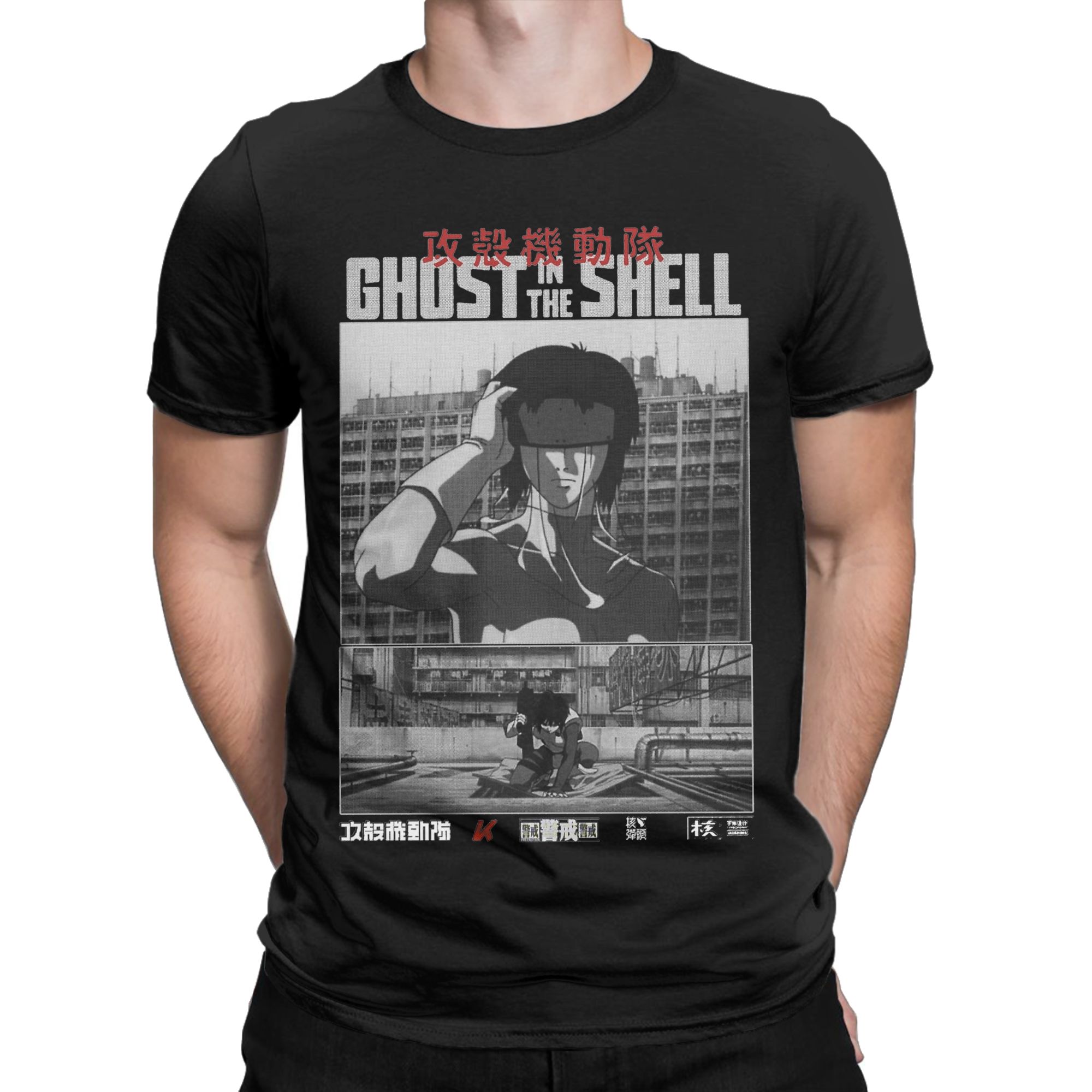 ヒップスターマジョール綿織りTシャツ（クルーネック）男性用、 - Anime Cosplay Ideas Male のレビューと価格