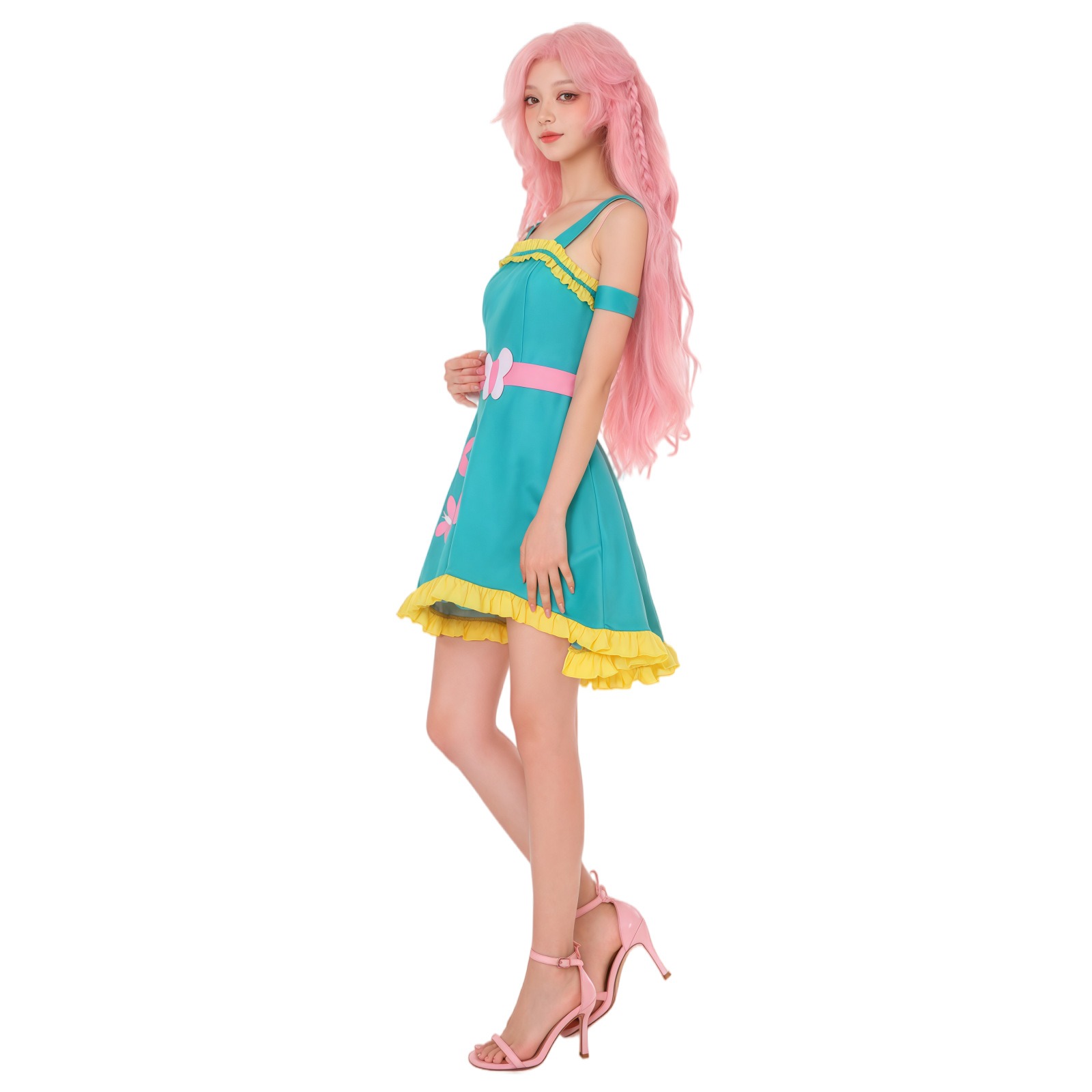 エクエストリアガールズマイフラッターシーコスプレドレスウィッ - Anime Cosplay Little Girl のレビューと価格