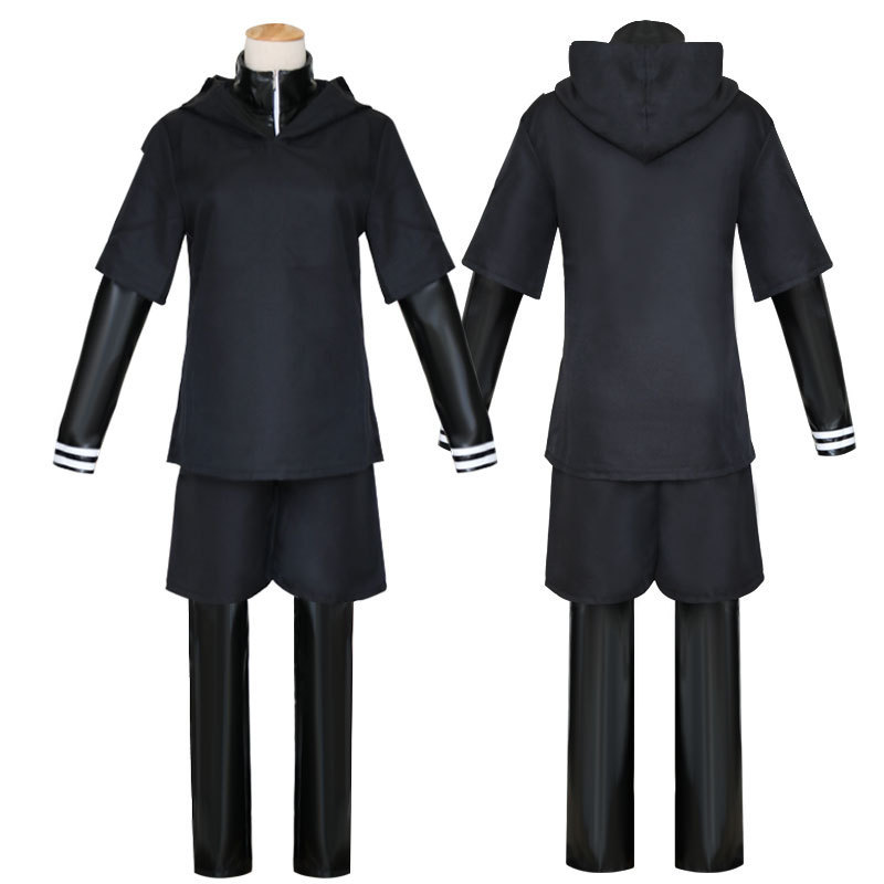 アニメ東京グールケンカネキ衣装黒革の戦い制服女性男性ハロウィ - Anime Cosplay Tokyo Ghoul のレビューと価格