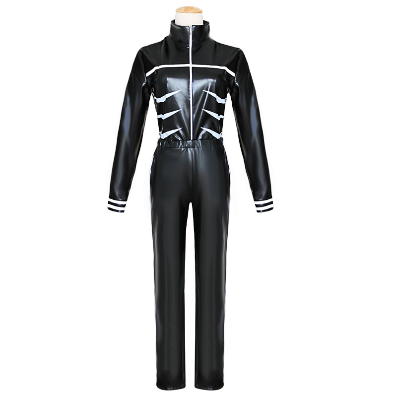 アニメ東京グールケンカネキ衣装黒革の戦い制服女性男性ハロウィ - Anime Cosplay Tokyo Ghoul のレビューと価格