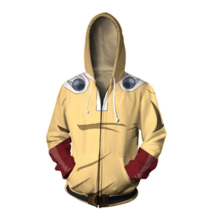 日本のアニメ「ワンパンマン」パーカー、埼玉パーカー、3Dアニ - Anime Cosplay One Punch Man のレビューと価格