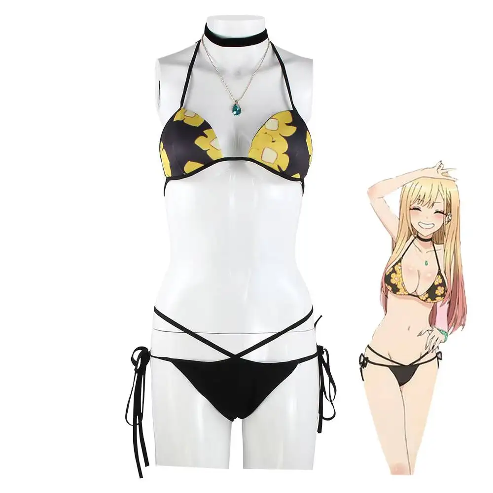 アニメ私のドレスアップダーリン北川マリンビキニコスプレ衣装水 - Anime Marin Cosplay のレビューと価格