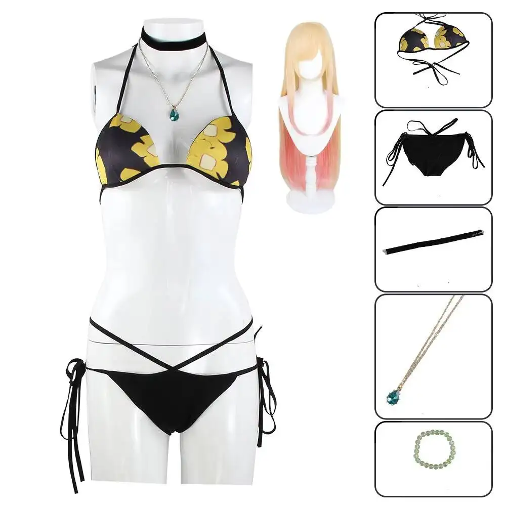 アニメ私のドレスアップダーリン北川マリンビキニコスプレ衣装水 - Anime Marin Cosplay のレビューと価格