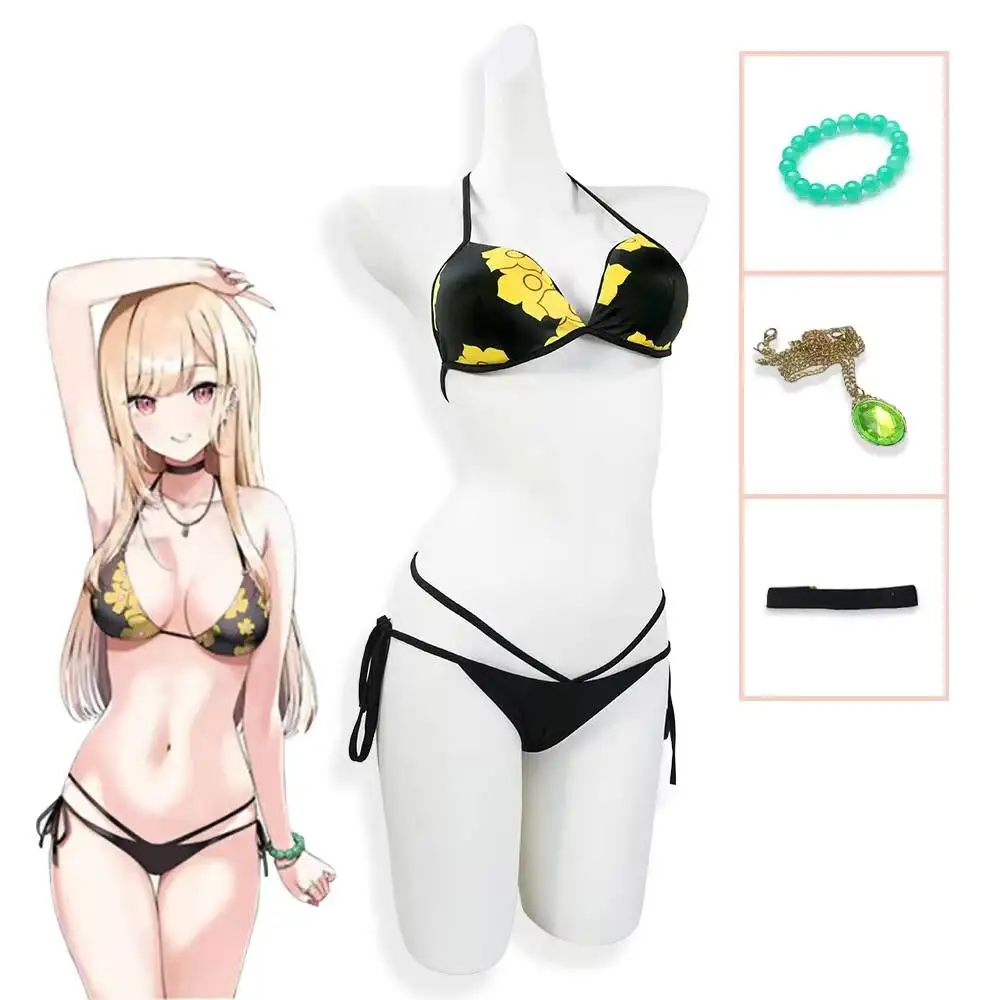 アニメ私のドレスアップダーリン北川マリンビキニコスプレ衣装水 - Anime Marin Cosplay のレビューと価格