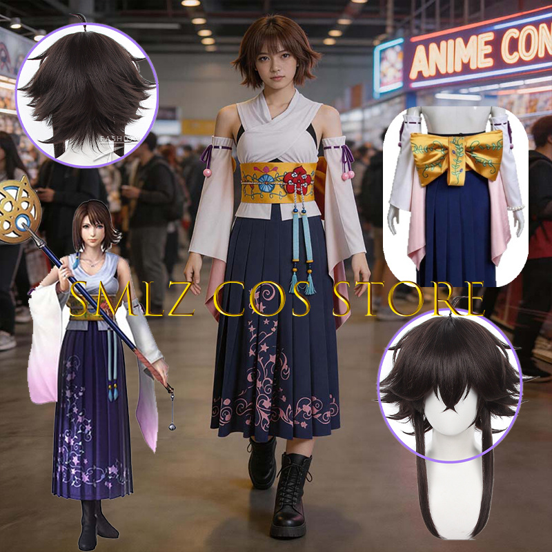 Smlz FFX ユナコスプレアニメ FF10 X 衣装女性 - Anime Cosplay Outfits For Women のレビューと価格