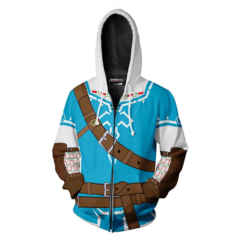 コスプレ伝説ゼルダリンクジッパーアップパーカートップスジャケ - Anime Cosplay Link のレビューと価格