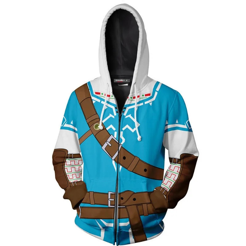 コスプレ伝説ゼルダリンクジッパーアップパーカートップスジャケ - Anime Cosplay Link のレビューと価格