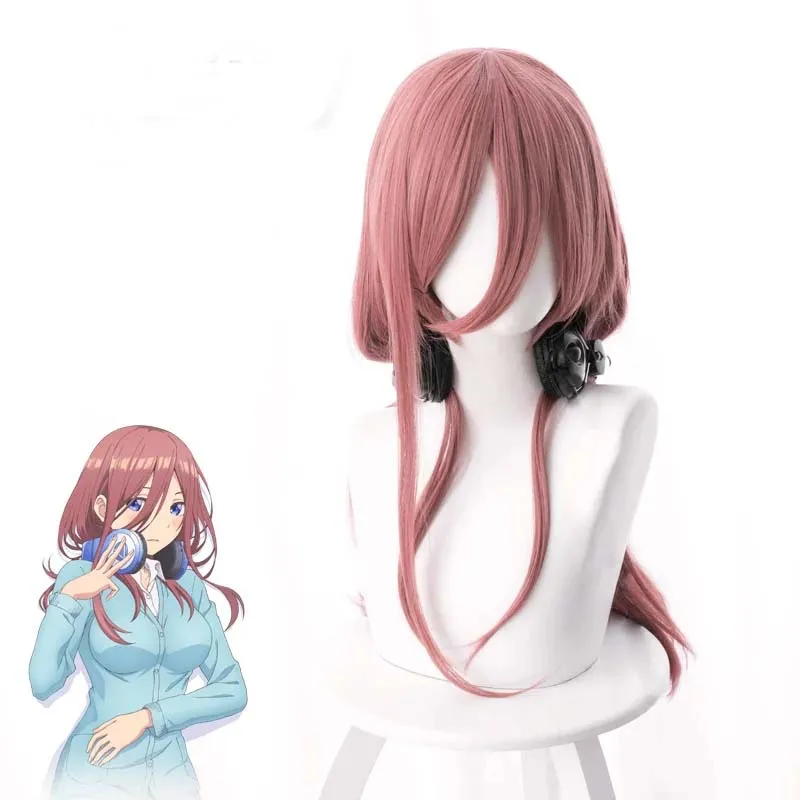 高品質な五等分の花嫁 ナカノミク コスプレウィッグ 50cm - Quintuplets Anime Cosplay のレビューと価格