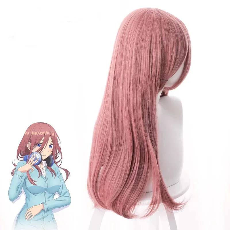 高品質な五等分の花嫁 ナカノミク コスプレウィッグ 50cm - Quintuplets Anime Cosplay のレビューと価格
