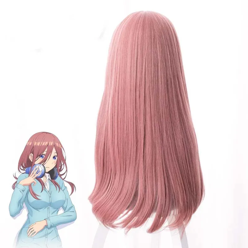 高品質な五等分の花嫁 ナカノミク コスプレウィッグ 50cm - Quintuplets Anime Cosplay のレビューと価格