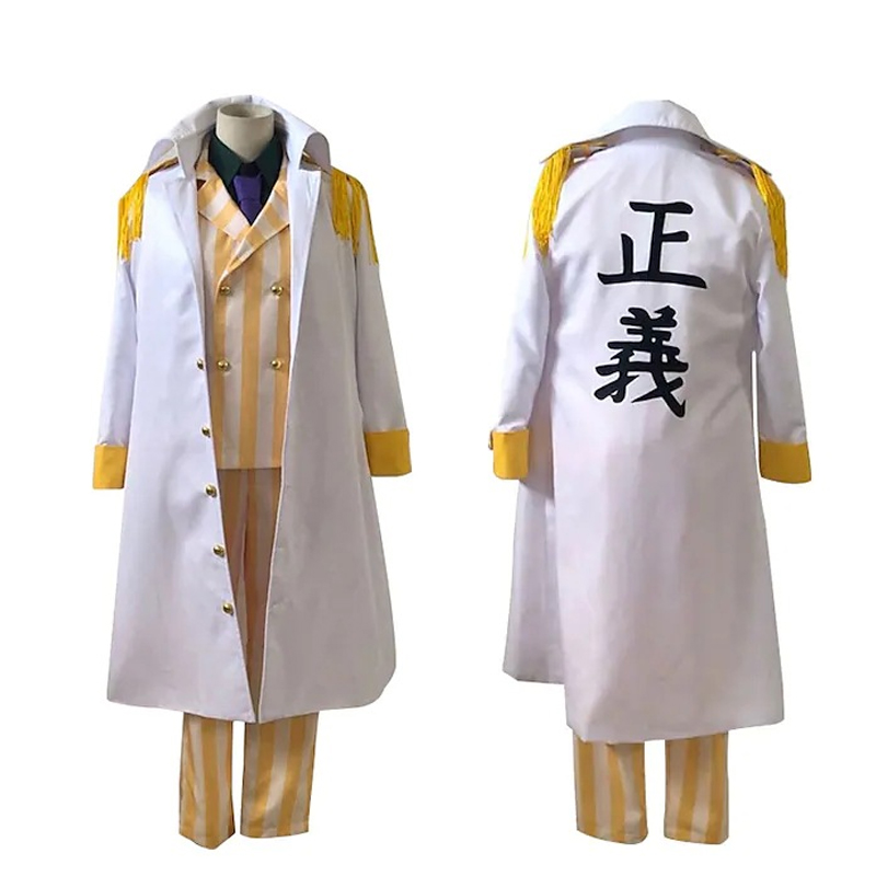 五人将軍提督コスプレ衣装キザル・アカイヌ・サカズキ・フジトー - Anime Marin Cosplay のレビューと価格