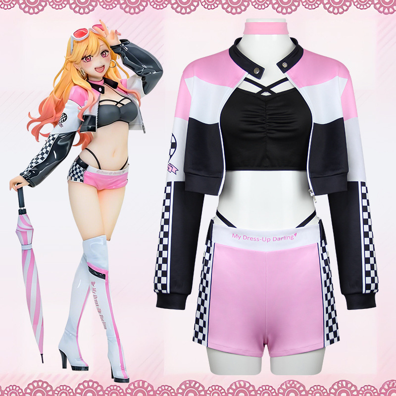 アニメマリン北川私のドレスアップダーリンレーシングスーツコス - Anime Marin Cosplay のレビューと価格