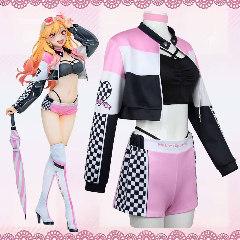 アニメマリン北川私のドレスアップダーリンレーシングスーツコス - Anime Marin Cosplay のレビューと価格