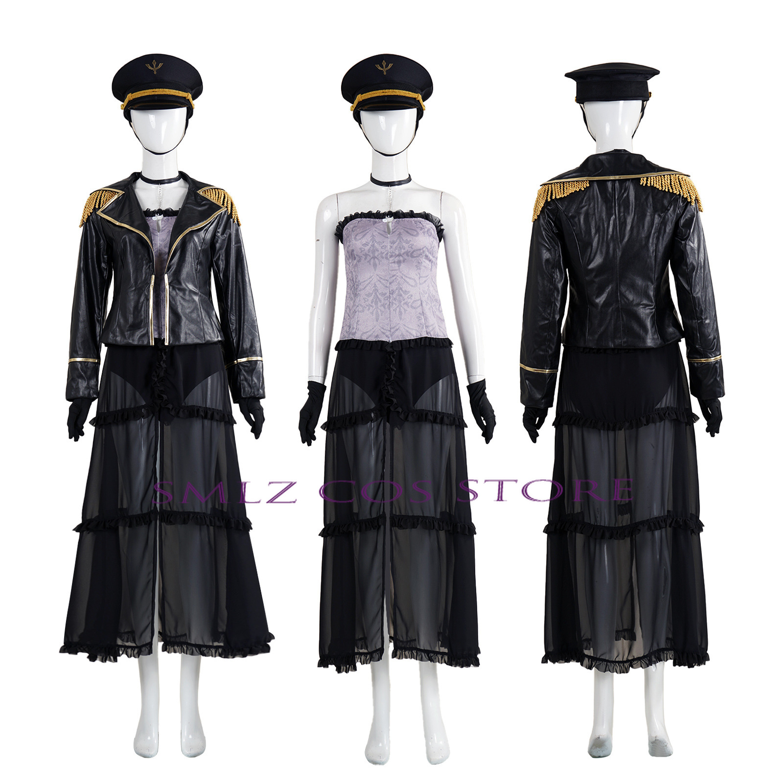 アニメ私のドレスアップマリン北川コスプレ軍事黒ロベリア制服ド - Anime Marin Cosplay のレビューと価格