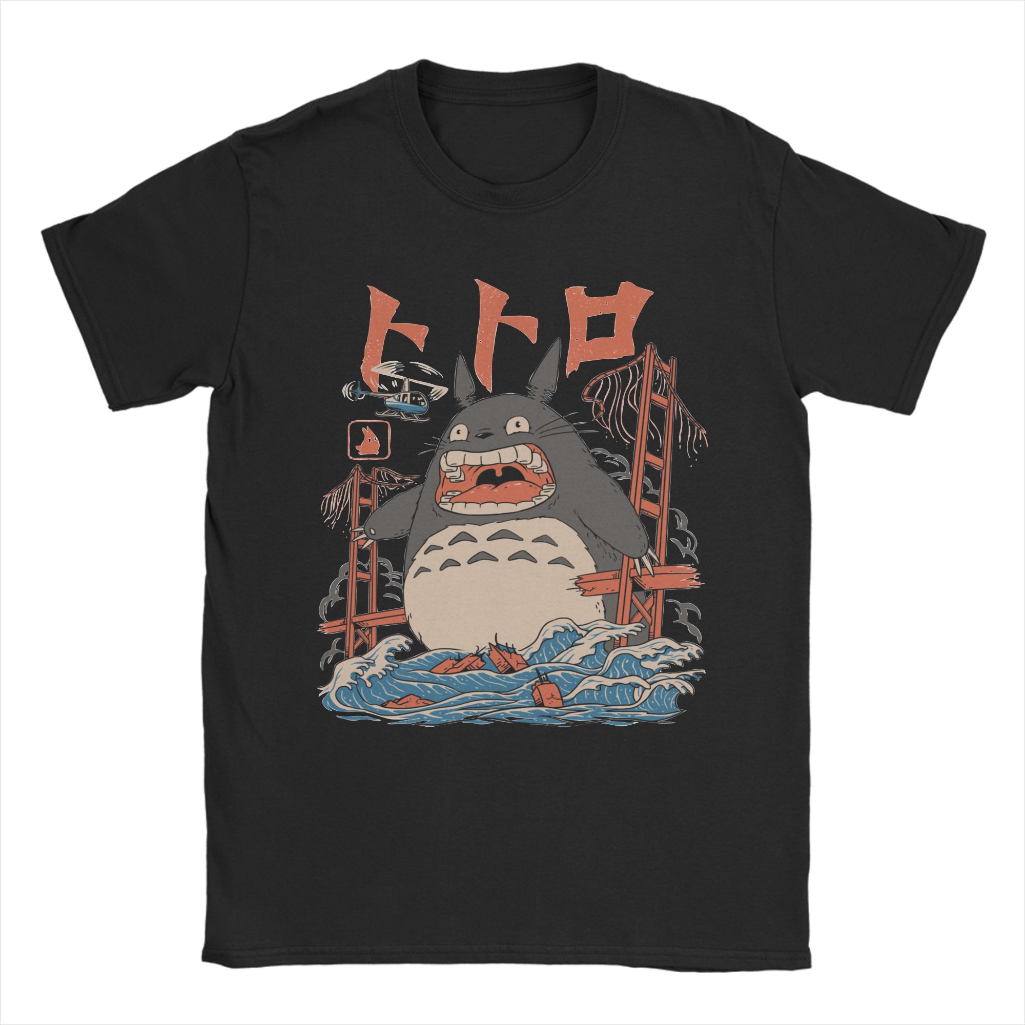 トトロ-宮崎アニメメンズ Tシャツ漫画クリエイティブ Tシャ - Anime Cosplay Ideas Male のレビューと価格