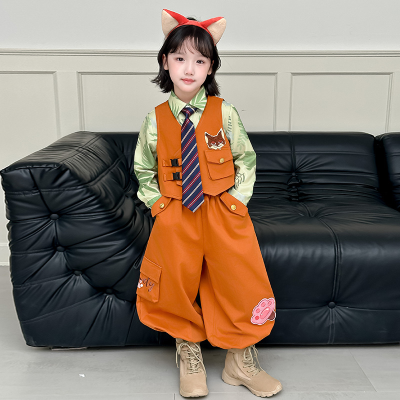 ズートピア 2 キツネニックコスプレ衣装ニック 3CPS 小 - Anime Cosplay Little Girl のレビューと価格