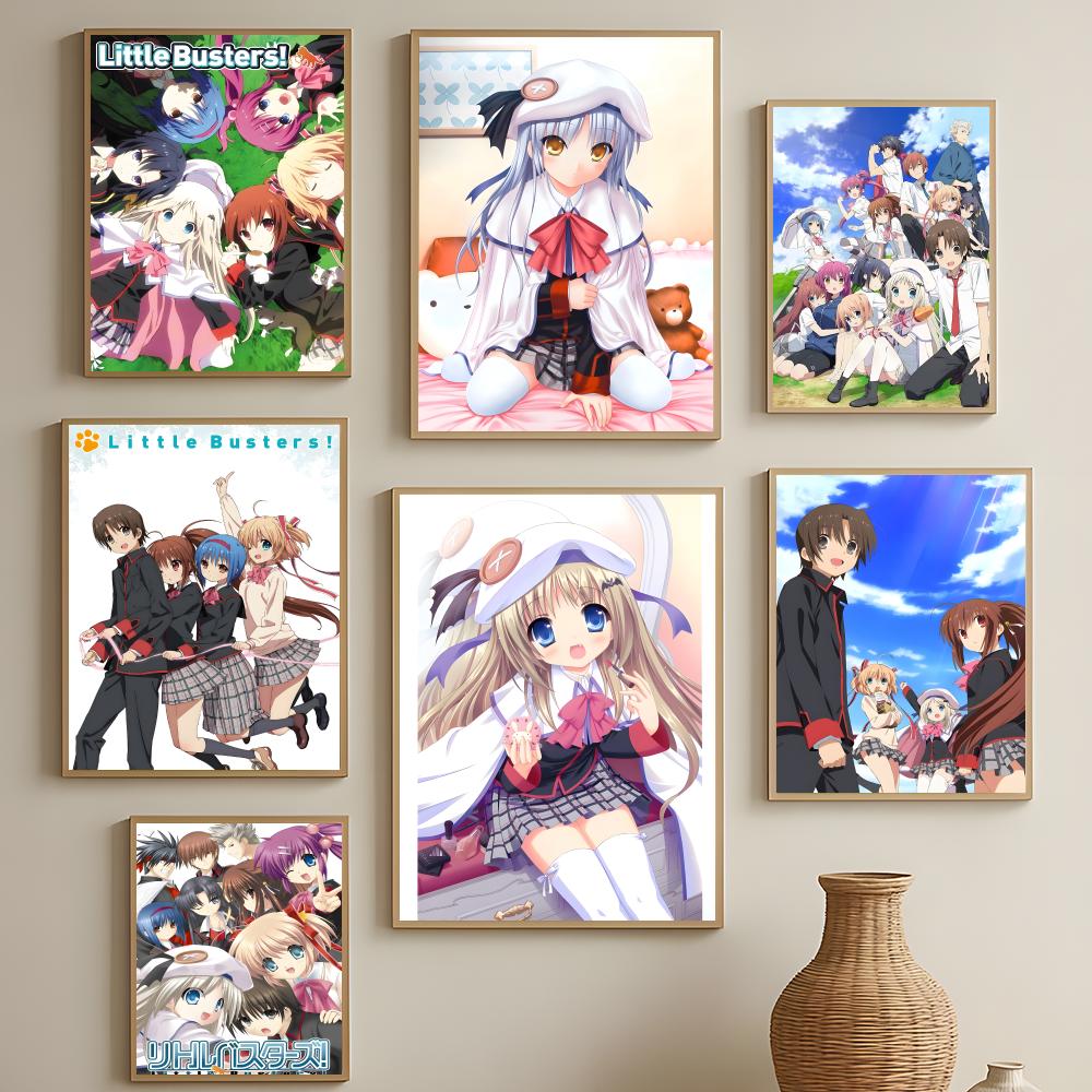 恋愛アニメ『リトルバスターズ！』 ポスターHD自己粘着性防水 - Anime Cosplay Romance のレビューと価格