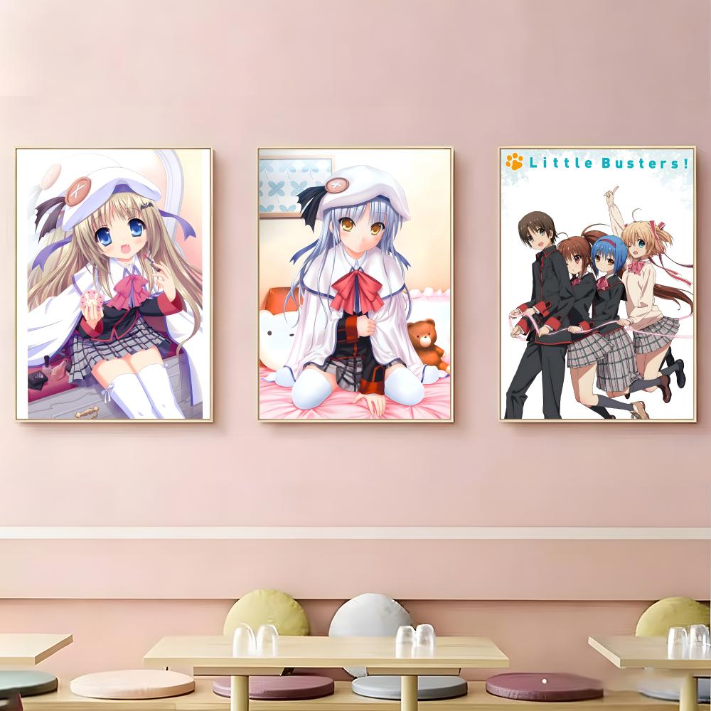 恋愛アニメ『リトルバスターズ！』 ポスターHD自己粘着性防水 - Anime Cosplay Romance のレビューと価格