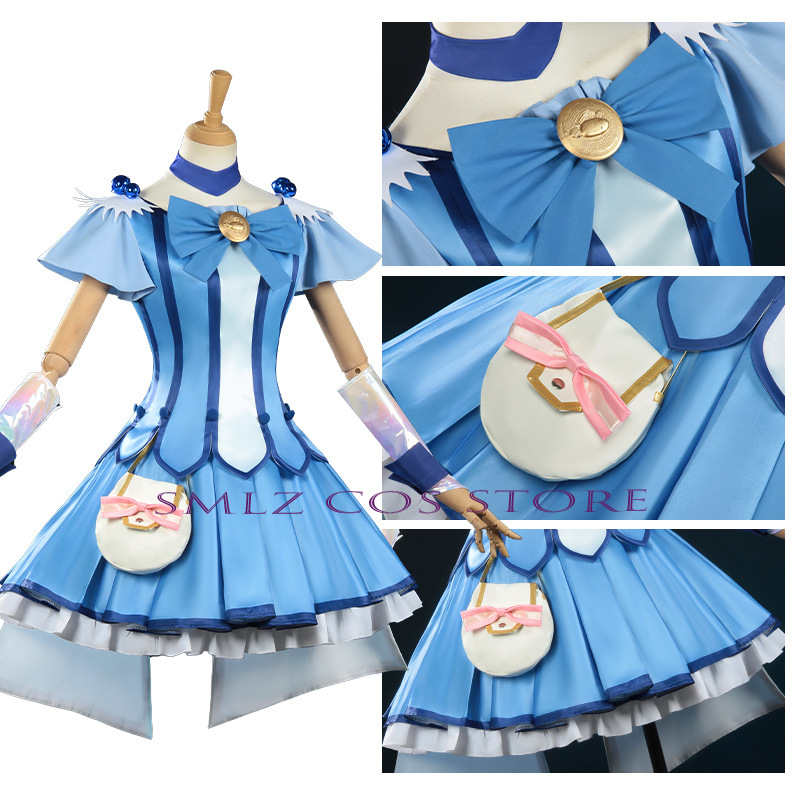 キュアビューティーコスプレアニメスマイルグリッターブリーズキ - Anime Cosplay Outfits For Women のレビューと価格