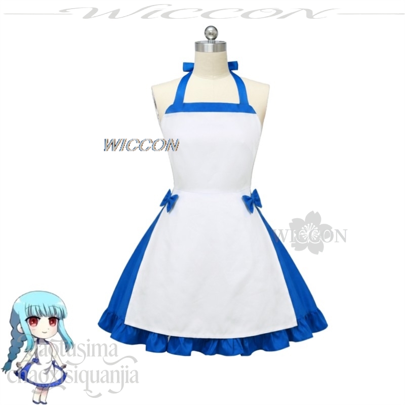 アニメゲームゼノコスプレ宇志野野夏コスチューム青白ドレスロリ - Zenos Anime Cosplay のレビューと価格
