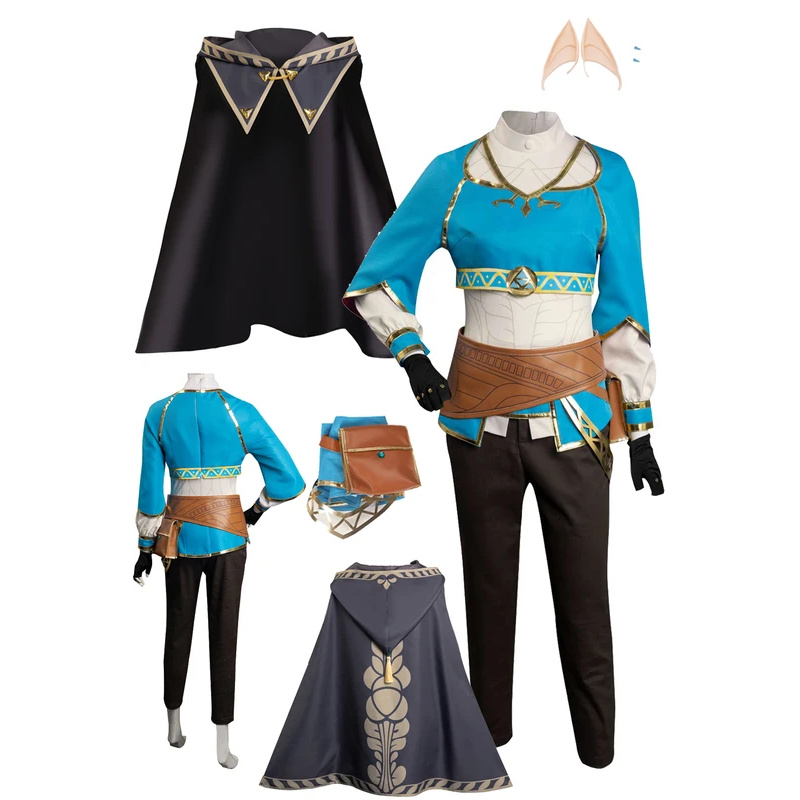 プリンセスリンクコスプレグレーのマント女性コスチュームアニメ - Anime Cosplay Link のレビューと価格