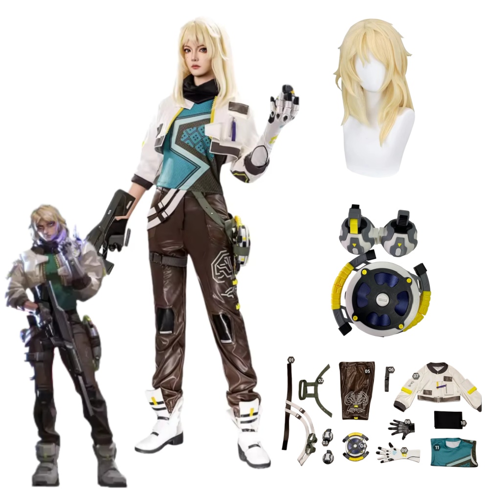 デッドロックコスプレ衣装小道具 VALORANT デッドロッ - Anime Cosplay Outfits For Women のレビューと価格