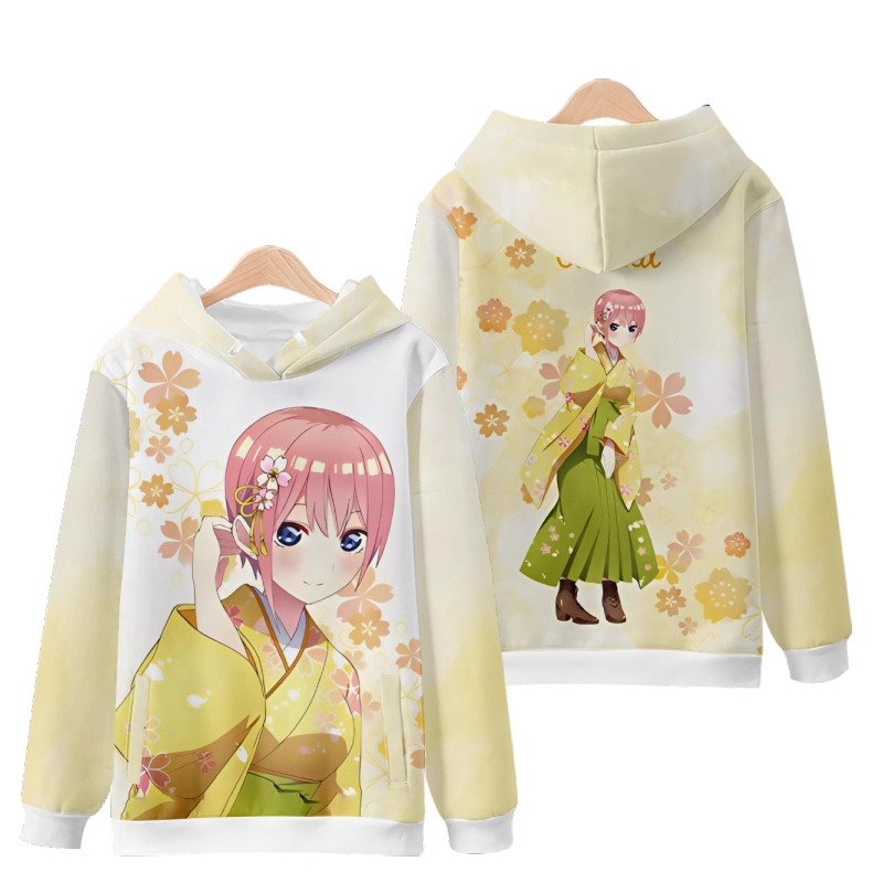アニメ五等分の花嫁フード付きパーカーコスプレ衣装秋冬男性女性 - Quintuplets Anime Cosplay のレビューと価格