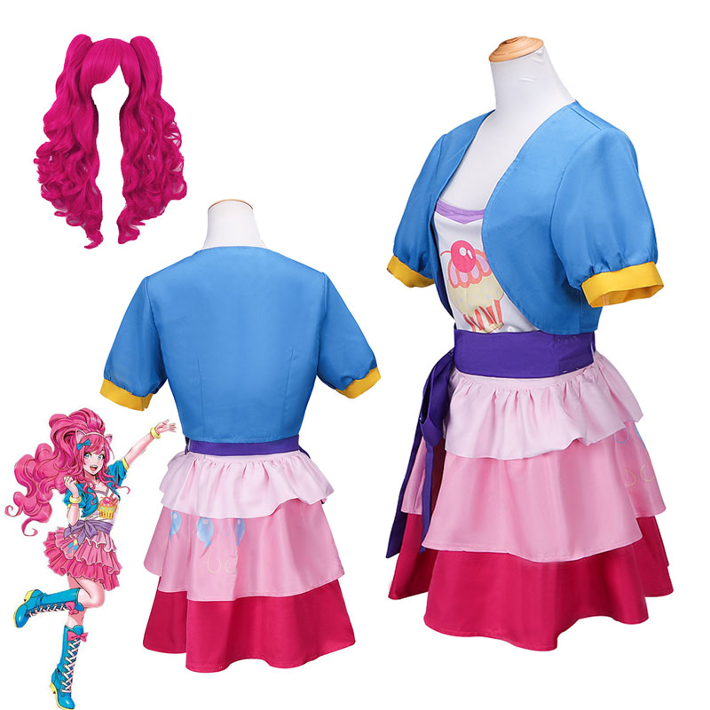 アニメリトルポニーピンキーパイコスプレ衣装ウィッグかわいいプ - Anime Cosplay Little Girl のレビューと価格