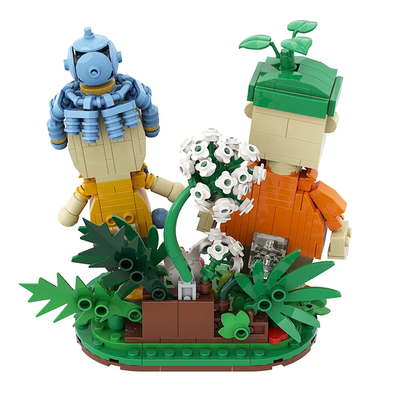 Bricklink-moc-ベース付きの2つのゲームアクショ - Anime Cosplay Ideas Male のレビューと価格