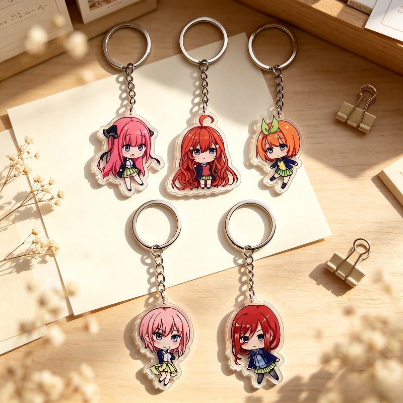 人気アニメ「五等分の花嫁」キーホルダー5個セット アクリルキ - Quintuplets Anime Cosplay のレビューと価格